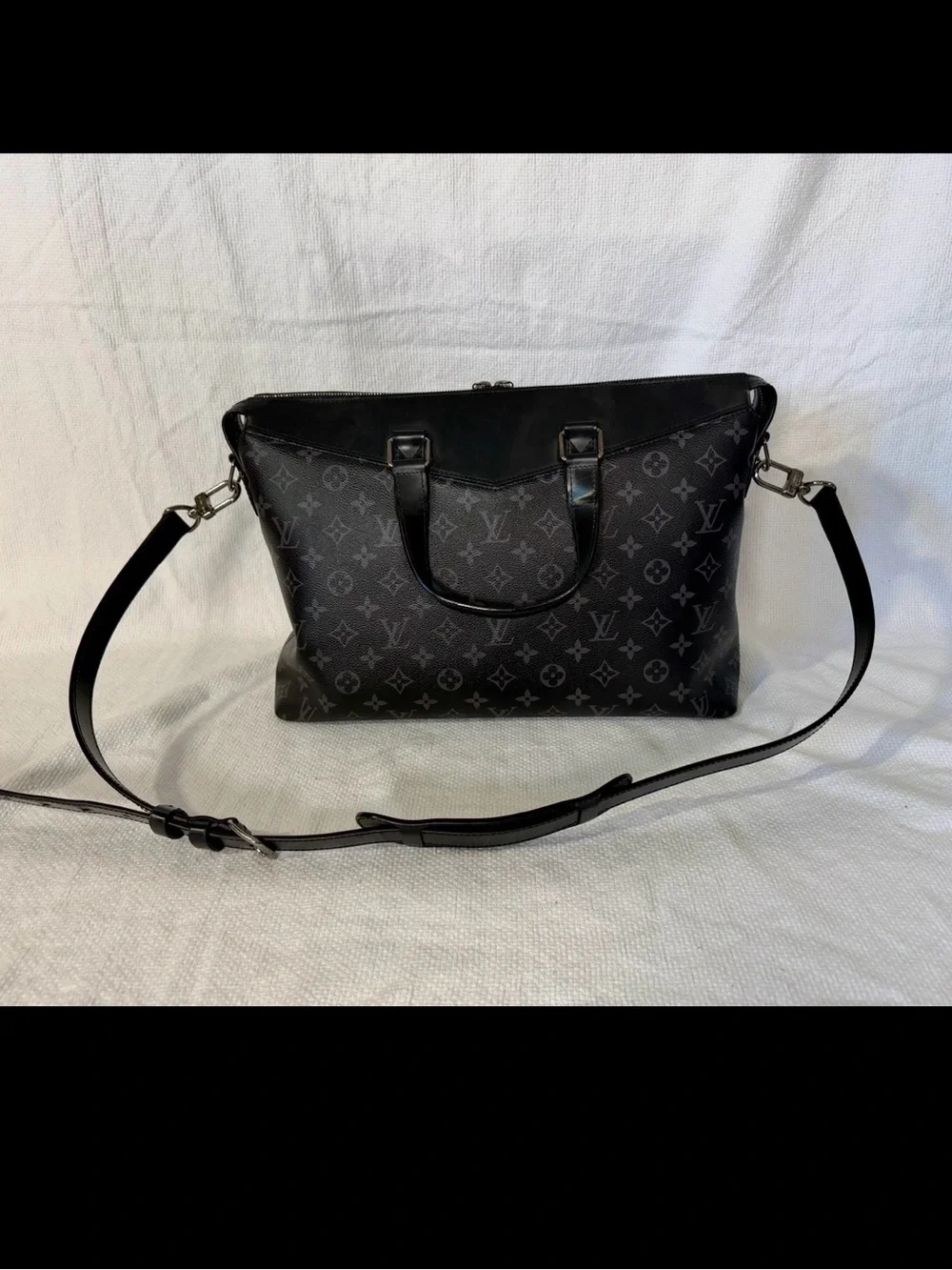 Louis Vuitton Explorer Monogram Eclipse Messenger Bag in Black